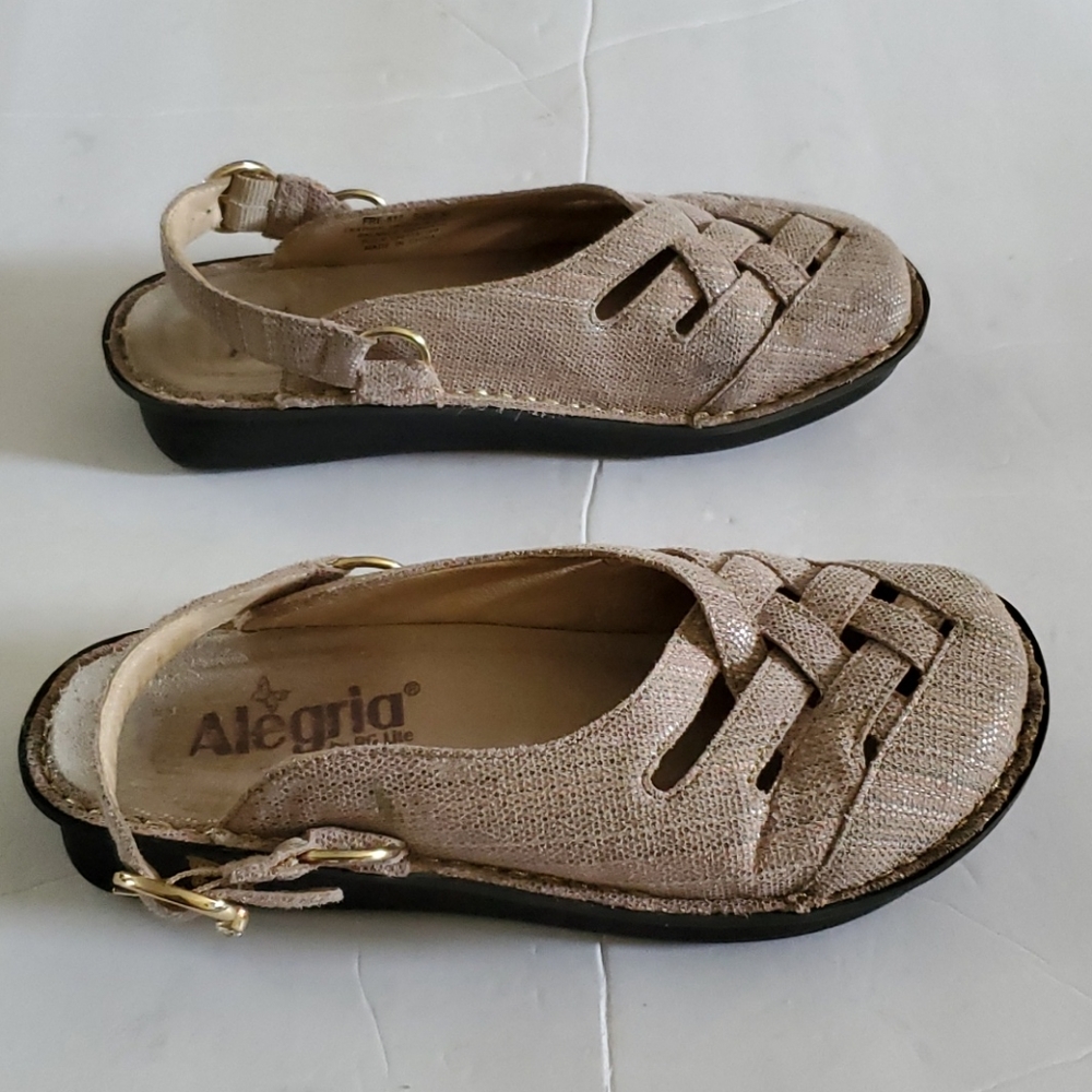 Alegria Naturally Freesia Leather Clogs Size 6 - Picture 3 of 10